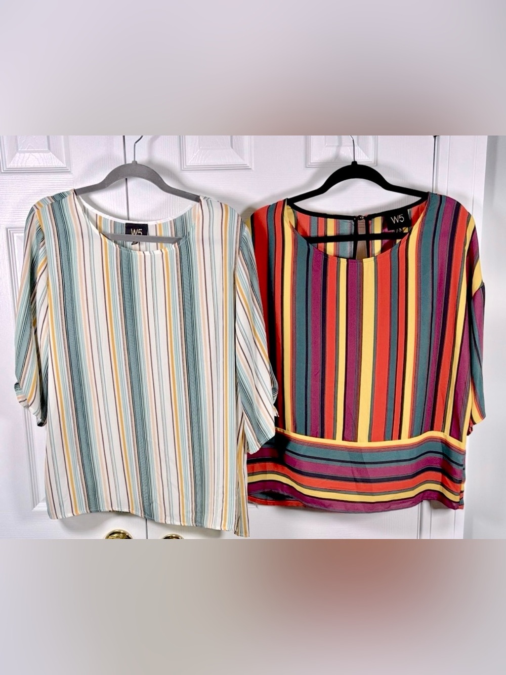 W5 Dress Crop Top Shirt Blouse Set of 2 XL